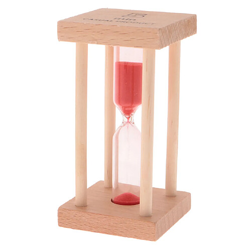 5 minutes cadre en bois sablier brossage minuteur cuisine cuisson minuteur rouge