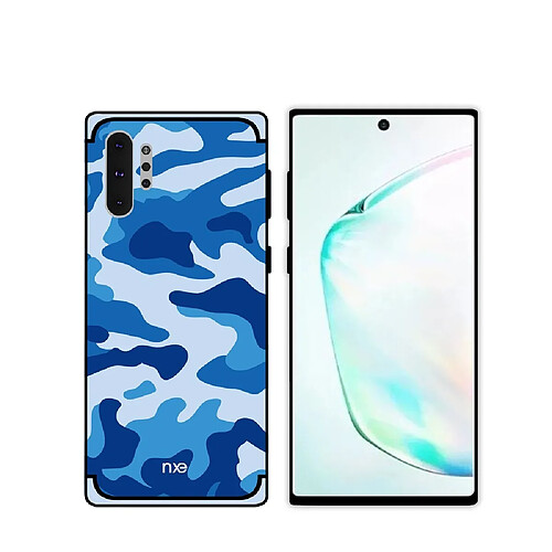 Nxe Coque en TPU motif de camouflage bleu pour votre Samsung Galaxy Note 10 Plus/10 Plus 5G