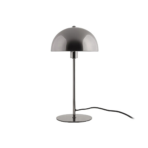 LEITMOTIV Lampe à poser design métal Bonnet - H. 39 cm - Gris fumé