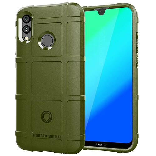 Wewoo Coque Housse TPU antichoc à couverture complète pour HuHonor 10 Lite (vert armée)