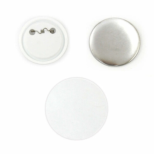 Monstershop PixMax 58mm 100 Composants de Badges 58mm pour Machine à Badges