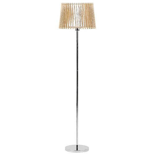 Beliani Lampadaire FORGE Métal Bois clair