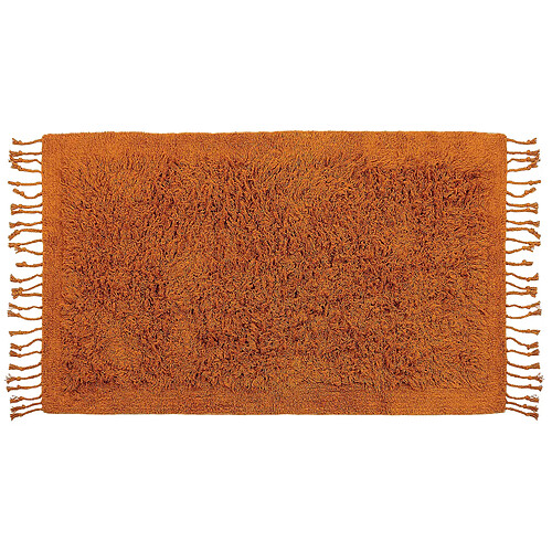 Beliani Tapis en coton orange 80 x 150 cm BITLIS