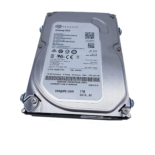 Seagate Technology Disque Dur 1To SATA 3.5" Seagate ST1000DM003 1SB102-542 SH20K17923 00PC551 CC62 · Occasion