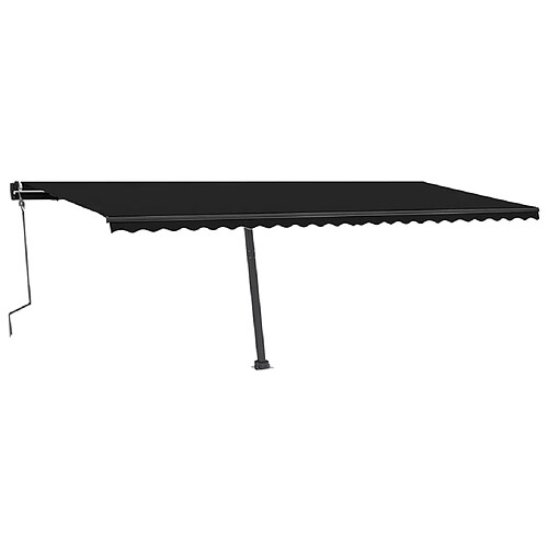 Maison Chic Auvent manuel rétractable,Store manuel de porte sur pied 600x350 cm Anthracite -GKD31032