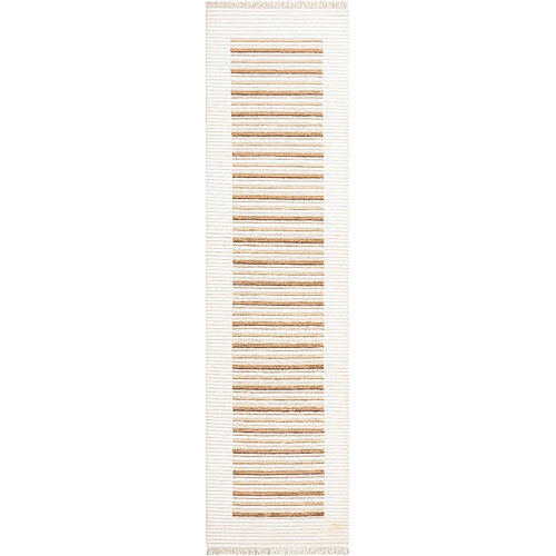 Vidal Tapis de couloir en laine 302x79 beige Darya