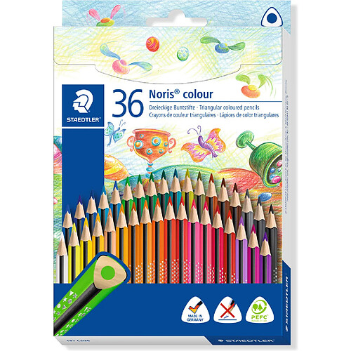 STAEDTLER Crayon de couleur Noris colour, étui carton de 36 ()