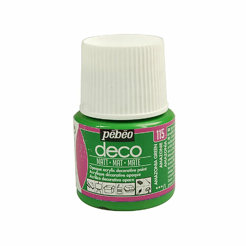 Pebeo Peinture acrylique opaque mate - Vert amazonie - 45 ml