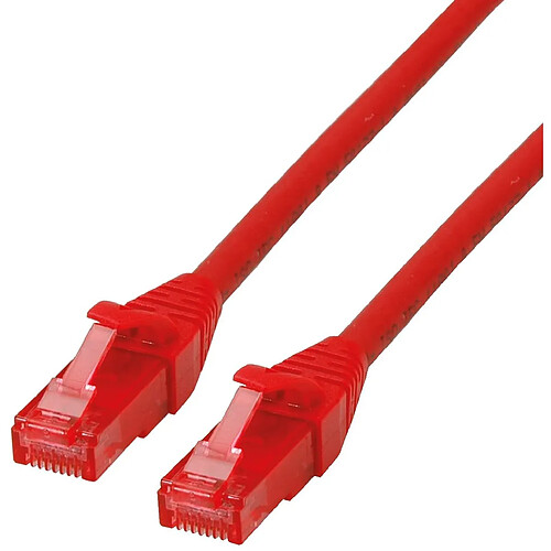 ROLINE Cordon LAN Cat 6 Component Level - Câble réseau UTP Ethernet avec connecteur RJ45 - rouge 1,5 m