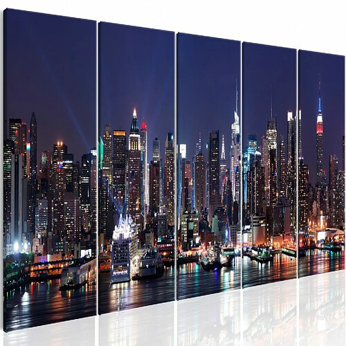 Paris Prix Tableau Imprimé New York : Live By Night 80 x 200 cm