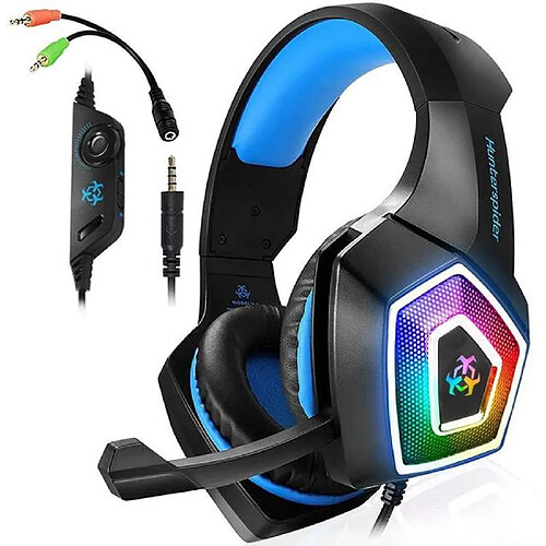 Yonis Casque Audio Gaming RGB Lumineux 3.5mm