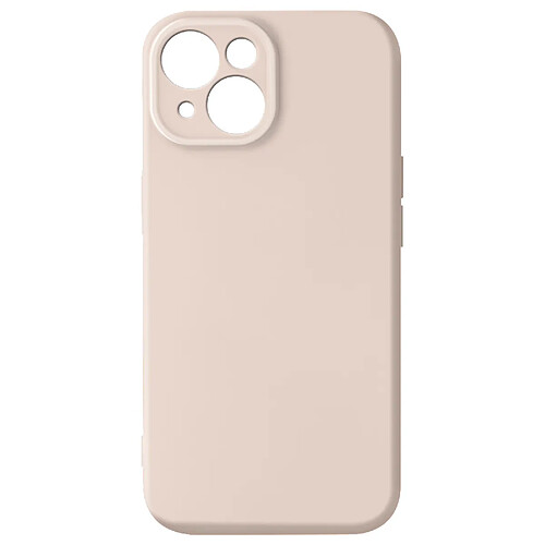 Avizar Coque Silicone pour iPhone 15 Caméra Protégée Soft Touch Série Sweet Rose Pâle