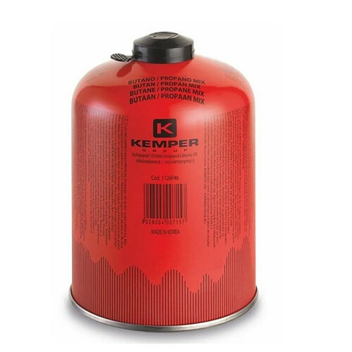 Cartouche gaz 460g butane propane mix KEMPER Bouteille de gaz à valve 7/16 Bonbonne camping EN 417