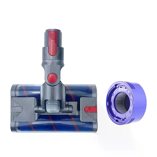 Rouleau de rechange pour aspirateur Dyson V7 V8, brosse + filtre pour l'élimination des acariens