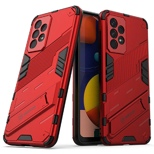 Coque en TPU antichoc avec béquille rouge pour votre Samsung Galaxy A33 5G