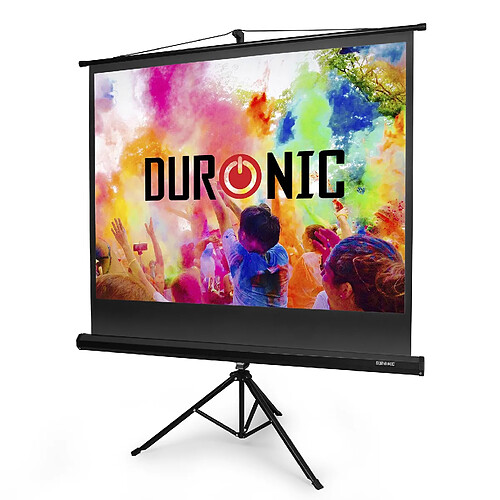 Duronic TPS86 /43 Ecran de projection sur trépied 86 pouces 4:3 / 175 x 131 cm - 4K Full HD 3D