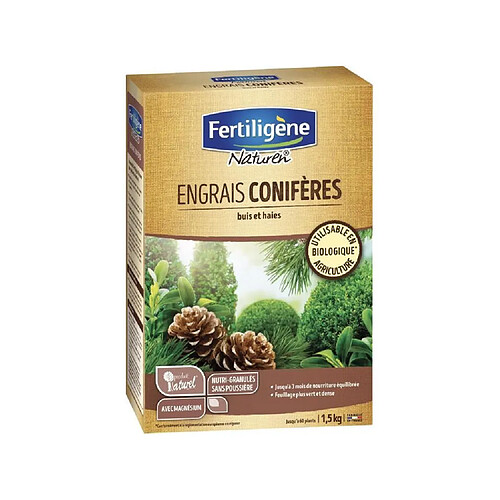 NATUREN Engrais Coniferes, Buis et Haies - 1,5 kg