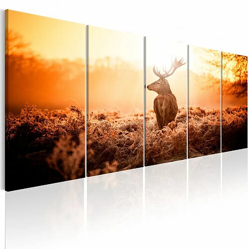 Paris Prix Tableau Imprimé Deer at Sunset 80 x 200 cm