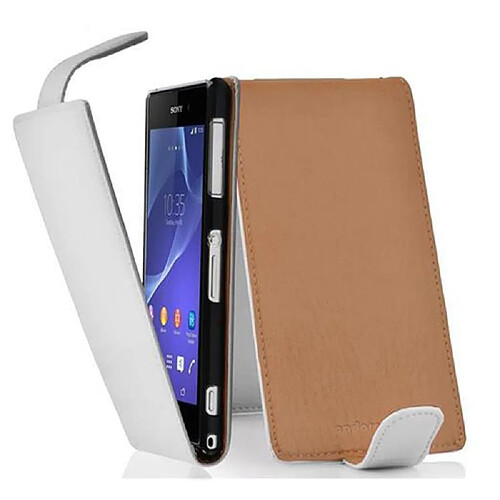 Cadorabo Coque Sony Xperia Z2 Etui en Blanc