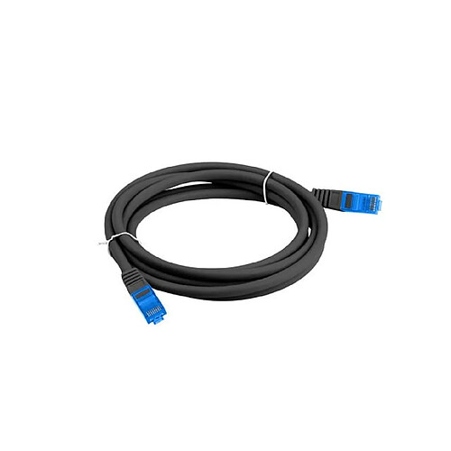 LANBERG PATCHCORD S/FTP CAT.6A 0.5M BLACK LSZH