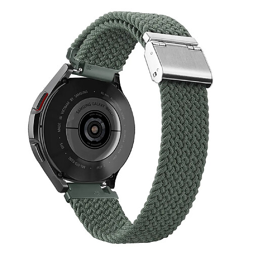 Bracelet en nylon DUX DUCIS 20 mm, élastique tressé pour votre Samsung Galaxy Watch 5/4 - vert