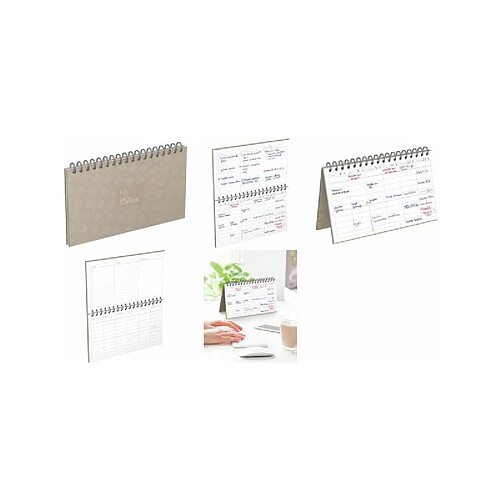 LECAS Agenda DESK PLANNER, perpétuel, 240 x 140 mm ()