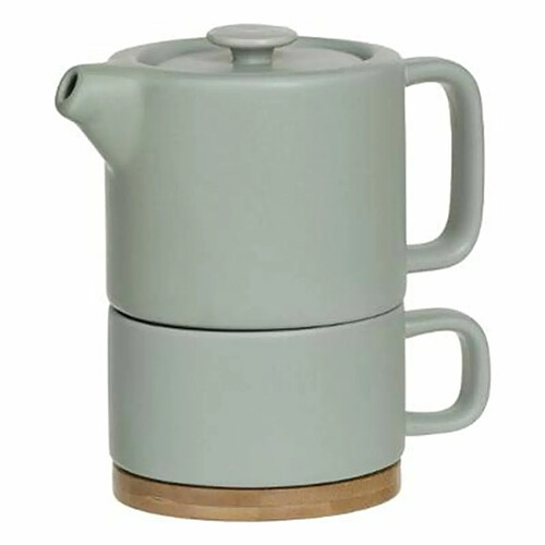 Théière avec Tasse Nature 40cl Menthe