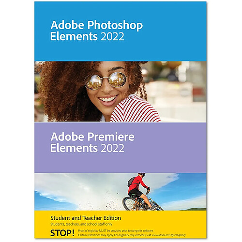 Adobe Systems Adobe Photoshop Elements & Premiere Elements 2022 - EDUCATION - Licence perpétuelle - 2 PC - A télécharger