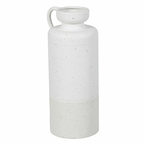 BigBuy Home Vase Blanc Fer 16 x 16 x 40 cm