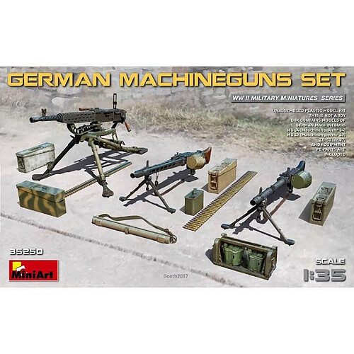 Mini Art German Machineguns Set - Accessoire Maquette