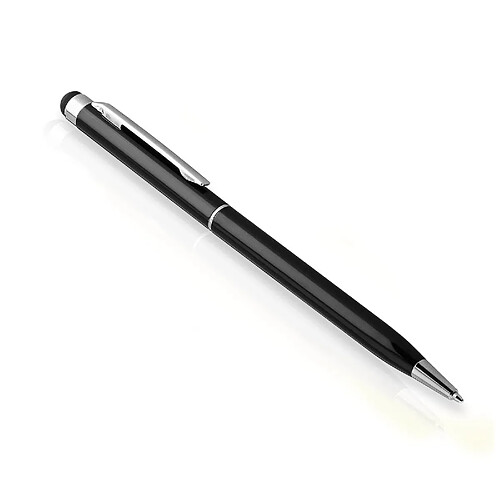 Avizar Stylet Écran Tactile Universel Embout Silicone Stylo A Bille Clip Intégré Noir