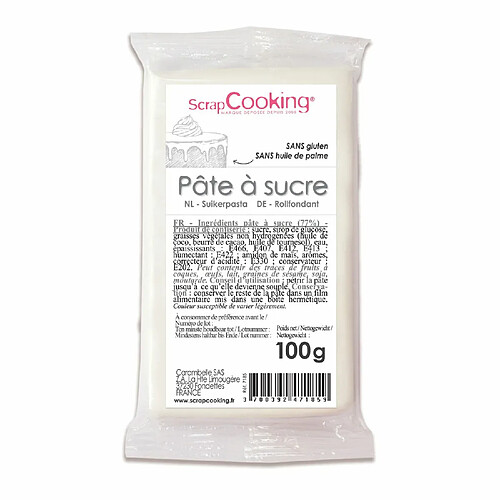 Scrapcooking Pâte à sucre blanche 100 g