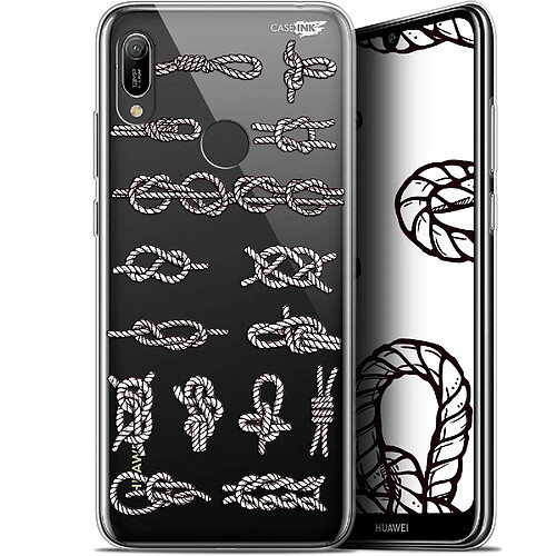 Caseink Coque arrière Huawei Y6 2019 (6.1 ) Gel HD [ Nouvelle Collection - Souple - Antichoc - Imprimé en France] Les Noeux