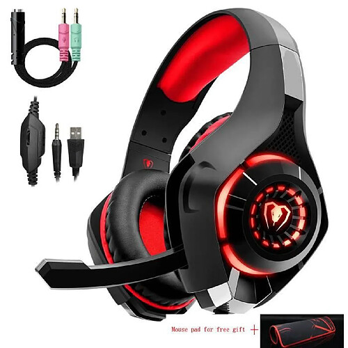 Casque Bluetooth Casque Gamer pour Switch PC Son 7.1 Surround Isolation Fortes Basses