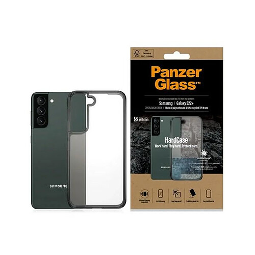 panzerglass coque dur samsung s22+ g906 antibacterial military grade clear