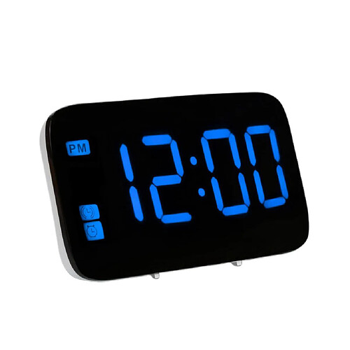 Led réveil à projection horloge de bureau moderne avec commande vocale rouge