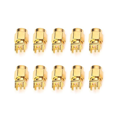 Wewoo 10 PCS 1.6mm SMA femelle Jack PCB Clip Mount RF Connecteurs