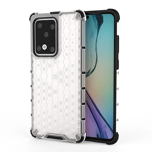 Wewoo Coque Pour Huawei P40 Shockproof Honeycomb PC + TPU Case White