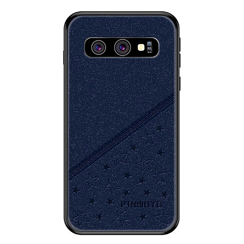 Coque en TPU + PU hybride couleur bleu pour votre Samsung Galaxy S10