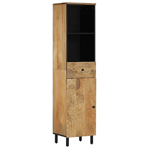 vidaXL Armoire de salle de bain 38x33x160 cm bois massif de manguier