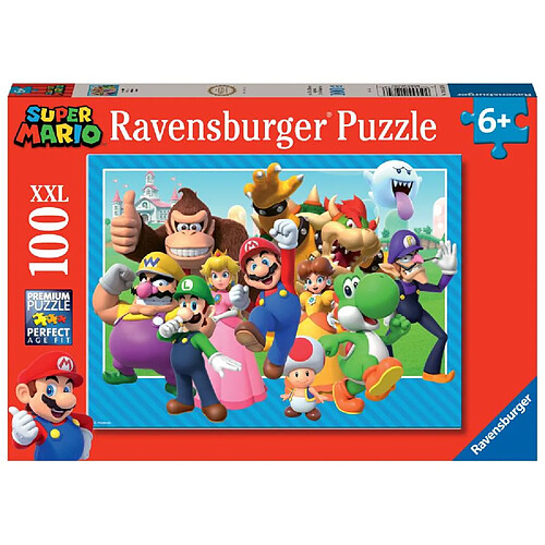 Ravensburger Puzzle 100 p XXL - Let s a go - Super Mario