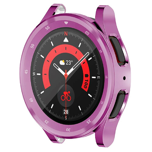 Coque en TPU anti-chute pour votre Samsung Galaxy Watch 5 Pro 45mm - violet