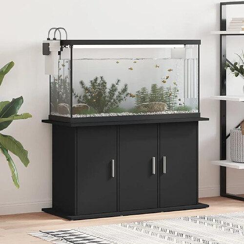 vidaXL Support pour aquarium noir 101x41x58 cm bois d'ingénierie