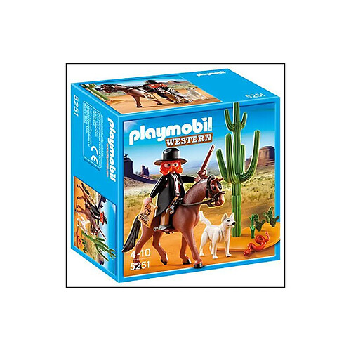 Playmobil® PLAYMOBIL 5251 Western - Shérif à cheval avec chiens