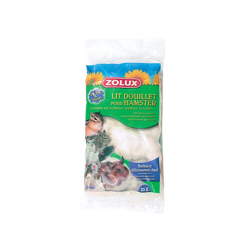 ZOLUX Lit douillet pour rongeur 25 gr (Lot de 10).