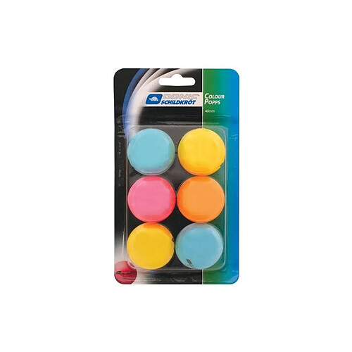 MTS Sportartikel 649015 - Set de balles de tennis de table. Couleurs assorties