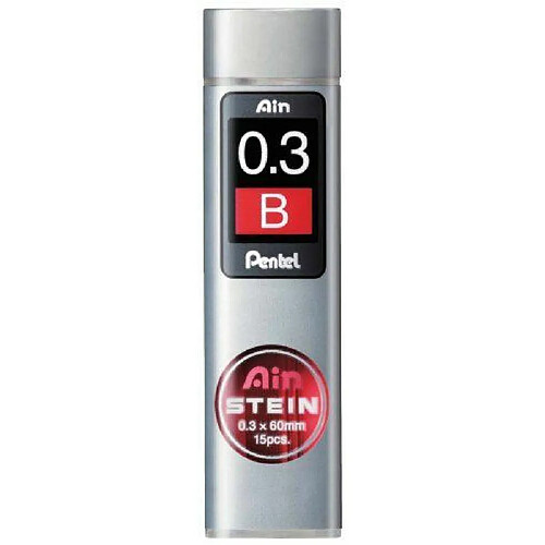 Pentel C273-B Lot de 12 Etuis de 15 mines pour Porte-mines 0,3mm