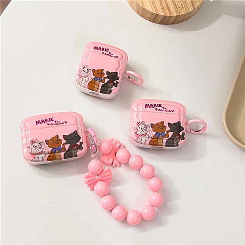 GUPBOO Airpods Coque Housse Étui Protecteur Compatible pour AirPods 3-Ins mignon chat dessin animé fille