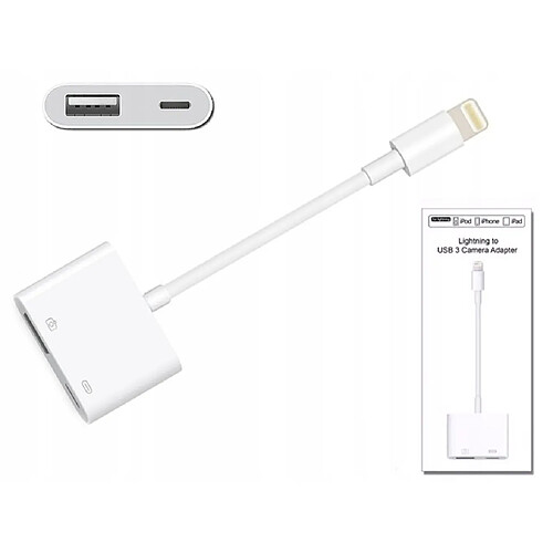 GUPBOO Adaptateur de caméra Lightning vers USB 3,JL432