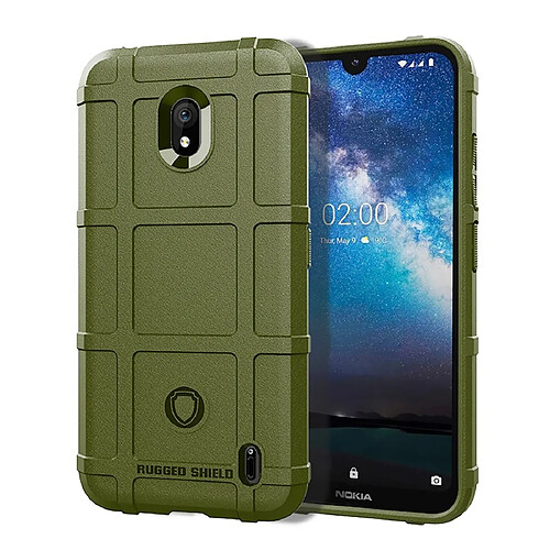 Wewoo Coque Souple Housse en silicone à couverture totale pour de protection antichoc Nokia 2.2 verte